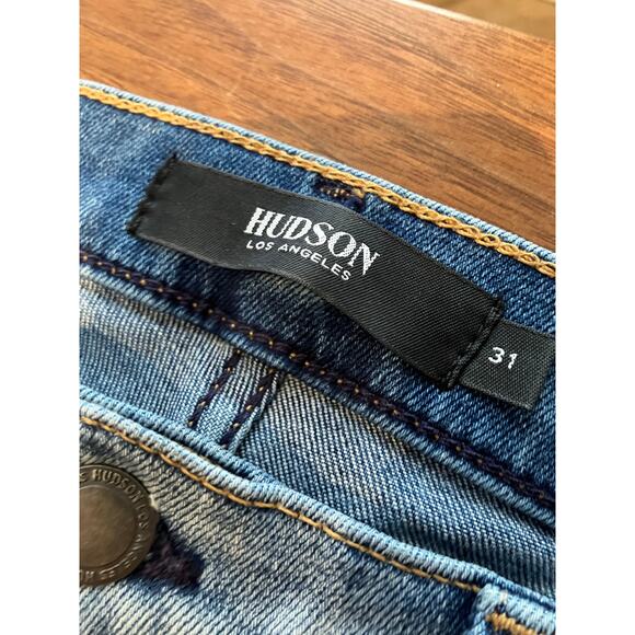 Hudson Jeans 31" Nico Cigarette Split Leg Boho Bohemian Rivet Women's Teen - Picture 8 of 8